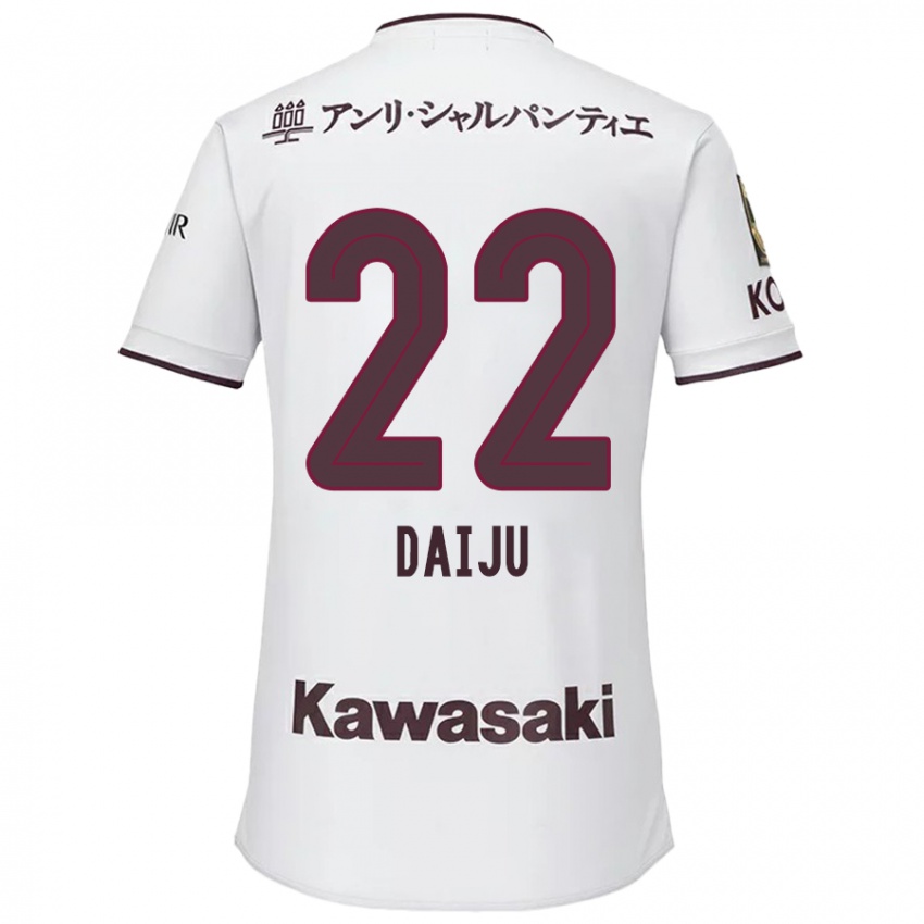 Niño Camiseta Daiju Sasaki #22 Blanco Rojo 2ª Equipación 2024/25 La Camisa México