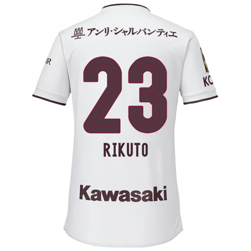 Niño Camiseta Rikuto Hirose #23 Blanco Rojo 2ª Equipación 2024/25 La Camisa México