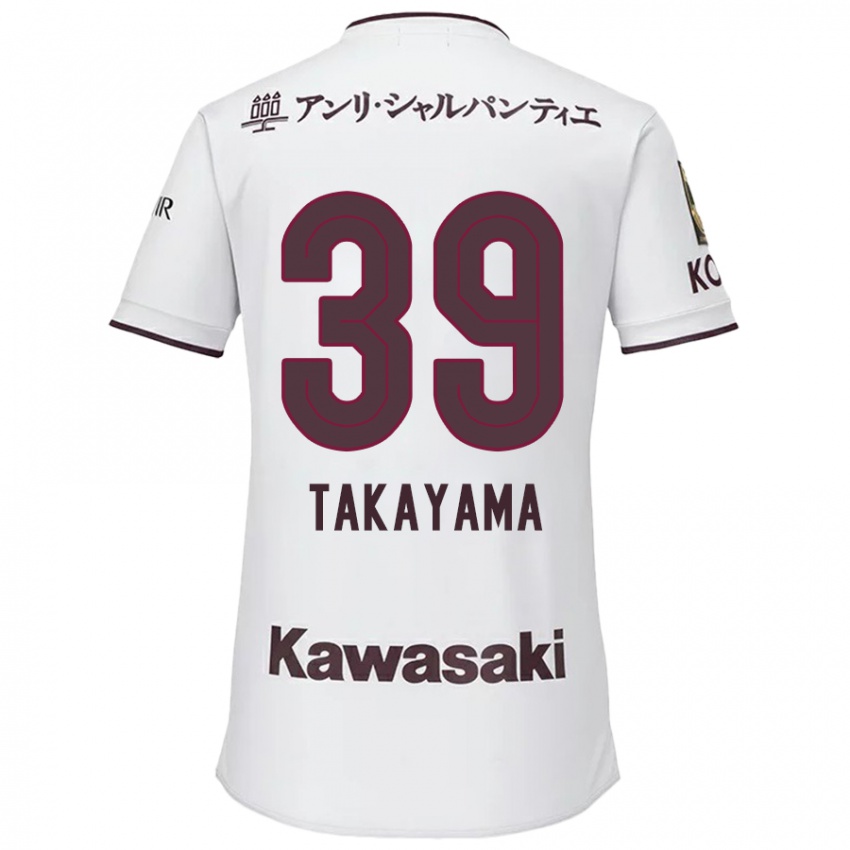 Niño Camiseta Shioki Takayama #39 Blanco Rojo 2ª Equipación 2024/25 La Camisa México