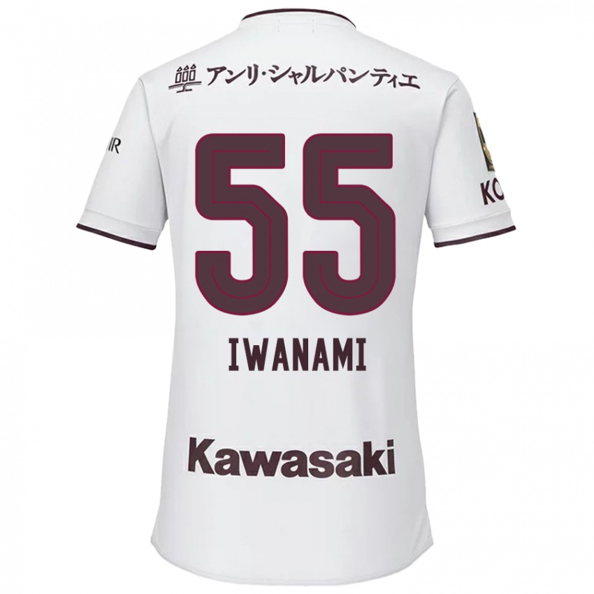 Niño Camiseta Takuya Iwanami #55 Blanco Rojo 2ª Equipación 2024/25 La Camisa México