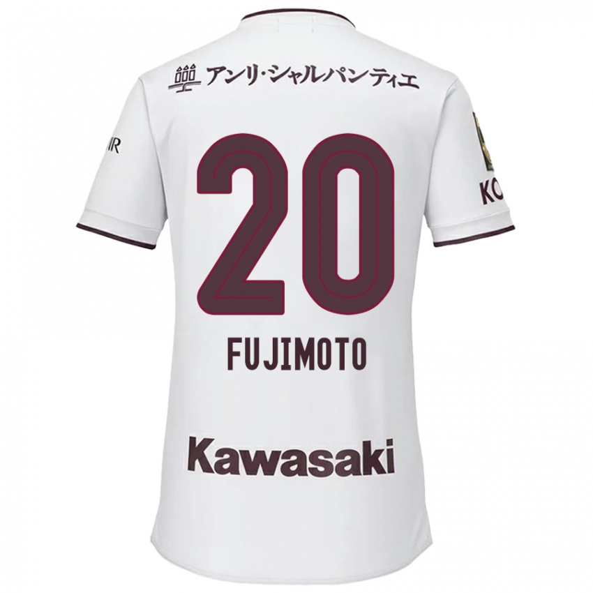 Niño Camiseta Riku Fujimoto #20 Blanco Rojo 2ª Equipación 2024/25 La Camisa México