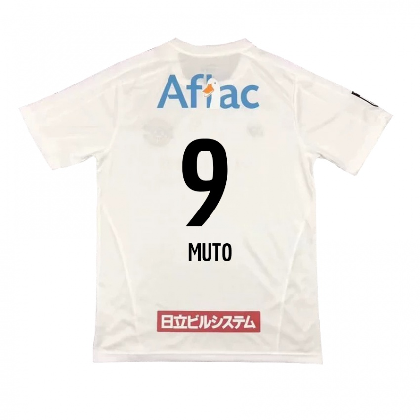 Niño Camiseta Yuki Muto #9 Blanco Negro 2ª Equipación 2024/25 La Camisa México