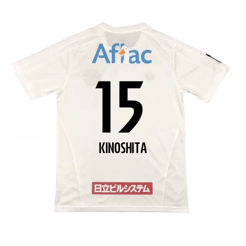 Niño Camiseta Kosuke Kinoshita #15 Blanco Negro 2ª Equipación 2024/25 La Camisa México