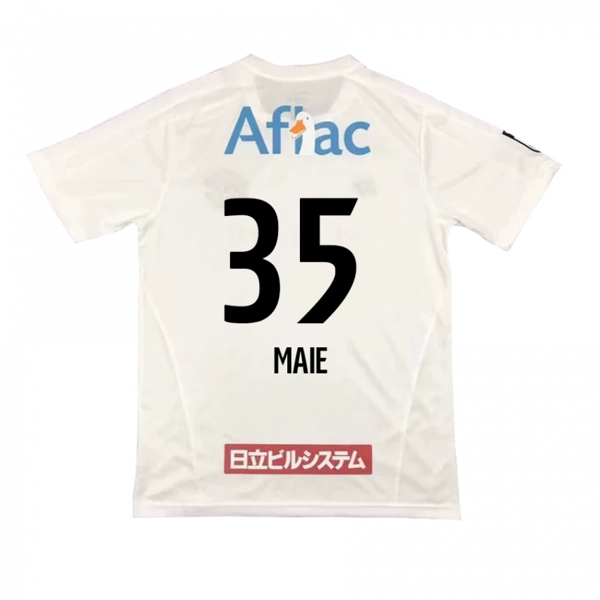 Niño Camiseta Hidetaka Maie #35 Blanco Negro 2ª Equipación 2024/25 La Camisa México