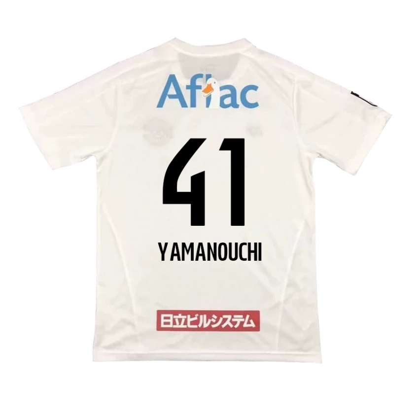 Niño Camiseta Yusei Yamanouchi #41 Blanco Negro 2ª Equipación 2024/25 La Camisa México