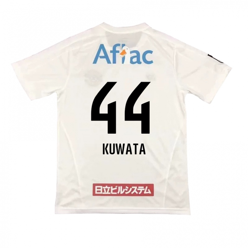 Niño Camiseta Taisei Kuwata #44 Blanco Negro 2ª Equipación 2024/25 La Camisa México