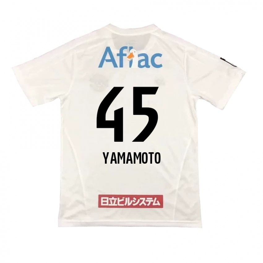 Niño Camiseta Ota Yamamoto #45 Blanco Negro 2ª Equipación 2024/25 La Camisa México