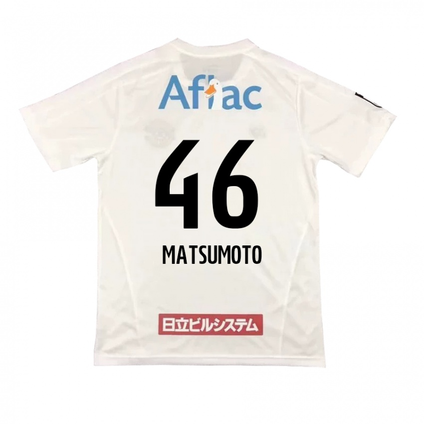 Niño Camiseta Kenta Matsumoto #46 Blanco Negro 2ª Equipación 2024/25 La Camisa México