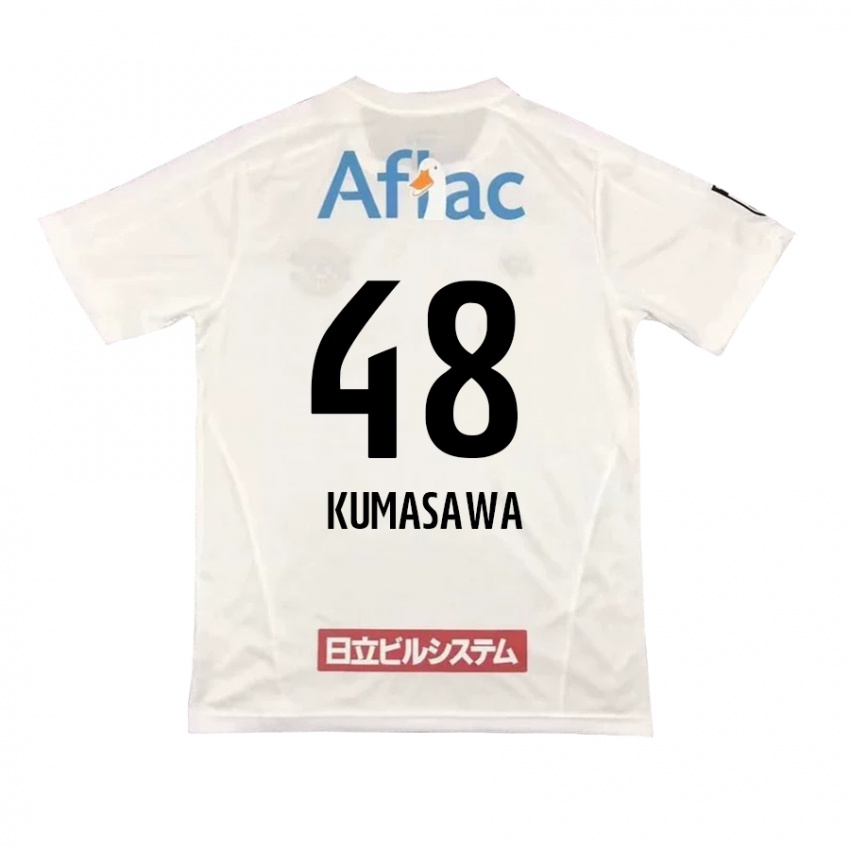 Niño Camiseta Kazuki Kumasawa #48 Blanco Negro 2ª Equipación 2024/25 La Camisa México