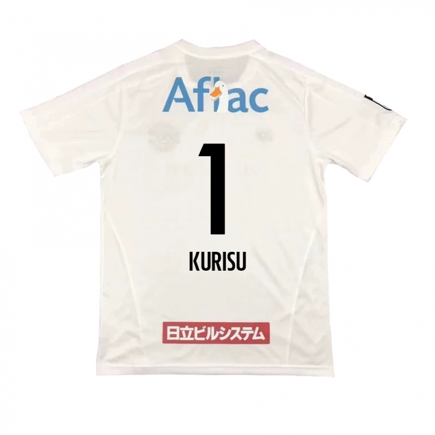 Niño Camiseta Daishi Kurisu #1 Blanco Negro 2ª Equipación 2024/25 La Camisa México