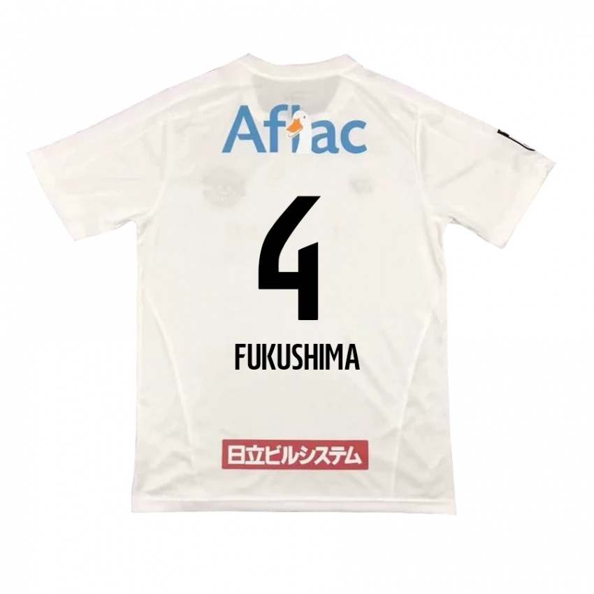 Niño Camiseta Taiga Fukushima #4 Blanco Negro 2ª Equipación 2024/25 La Camisa México