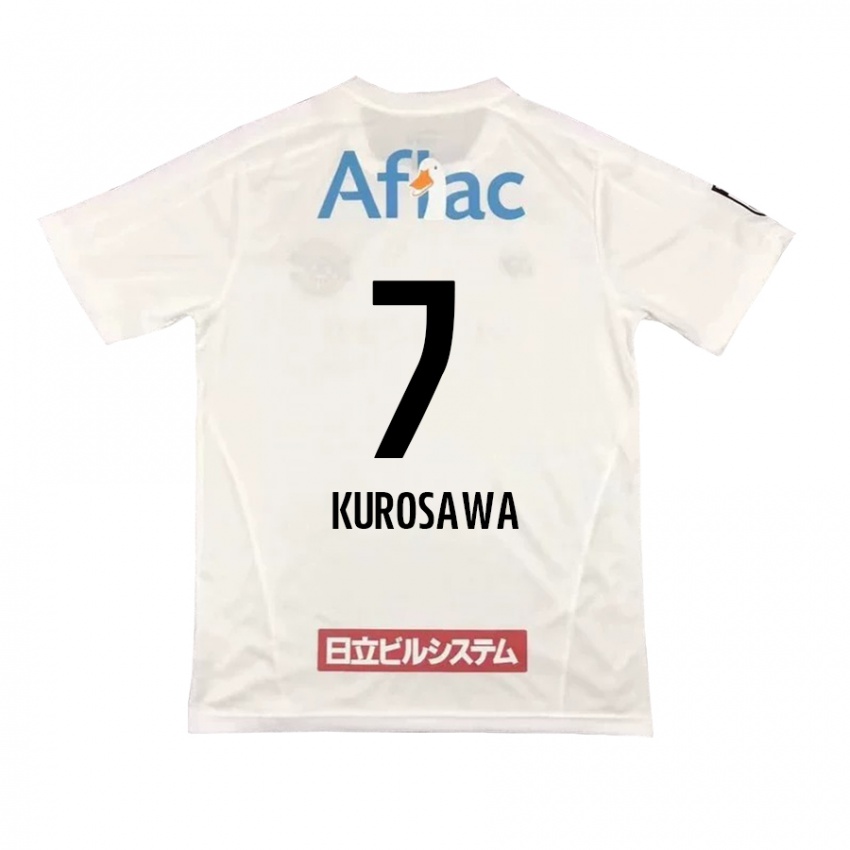 Niño Camiseta Shido Kurosawa #7 Blanco Negro 2ª Equipación 2024/25 La Camisa México