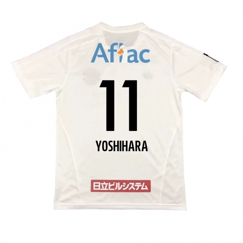 Niño Camiseta Futo Yoshihara #11 Blanco Negro 2ª Equipación 2024/25 La Camisa México