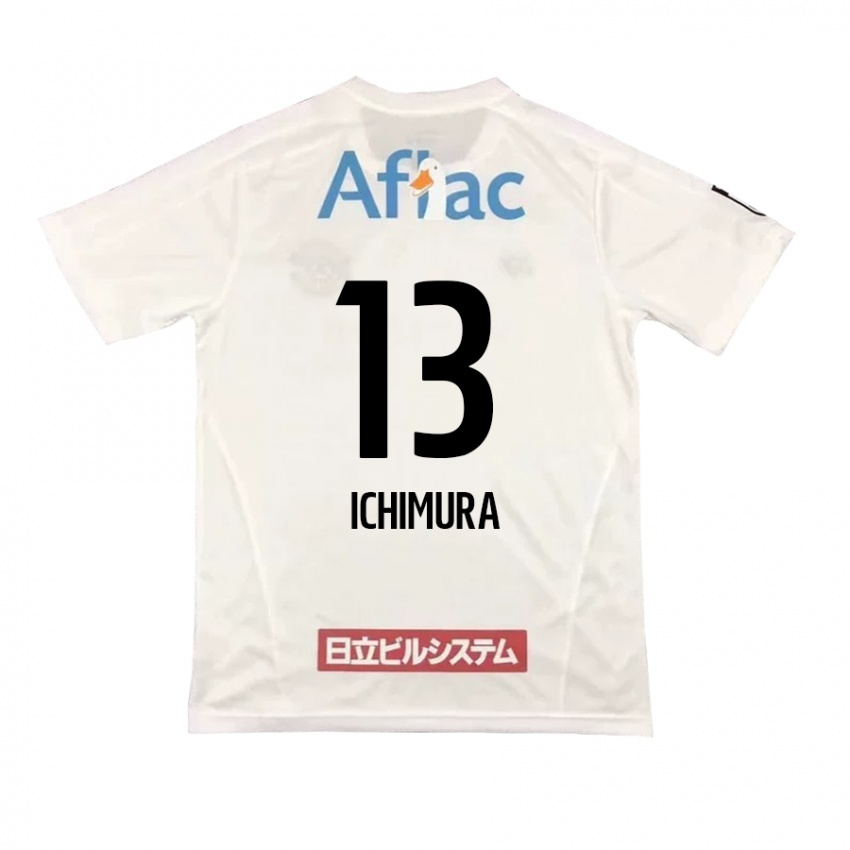 Niño Camiseta Ken Ichimura #13 Blanco Negro 2ª Equipación 2024/25 La Camisa México