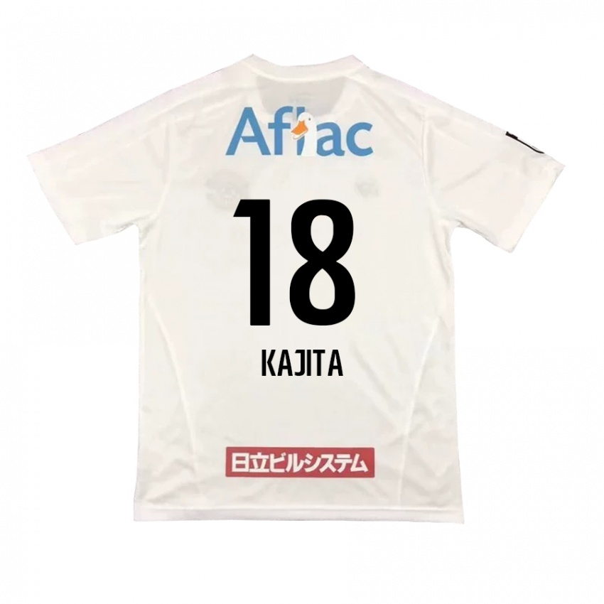 Niño Camiseta Kento Kajita #18 Blanco Negro 2ª Equipación 2024/25 La Camisa México