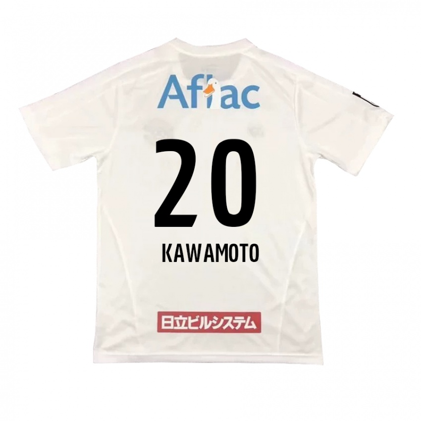 Niño Camiseta Daizen Kawamoto #20 Blanco Negro 2ª Equipación 2024/25 La Camisa México