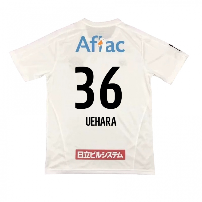 Niño Camiseta Reo Uehara #36 Blanco Negro 2ª Equipación 2024/25 La Camisa México