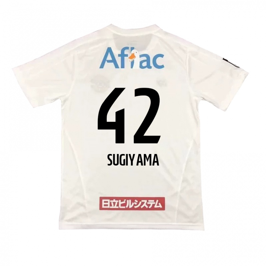 Niño Camiseta Shunnosuke Sugiyama #42 Blanco Negro 2ª Equipación 2024/25 La Camisa México