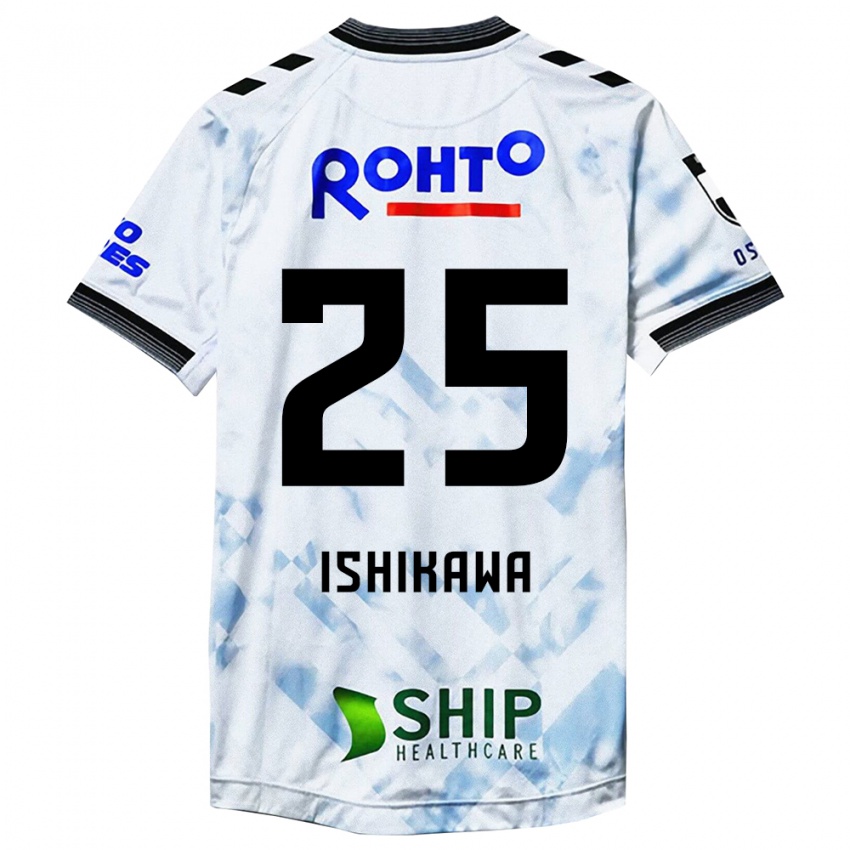 Niño Camiseta Kei Ishikawa #25 Blanco Negro 2ª Equipación 2024/25 La Camisa México