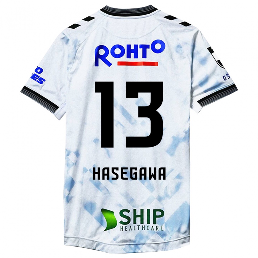 Niño Camiseta Kosei Hasegawa #13 Blanco Negro 2ª Equipación 2024/25 La Camisa México