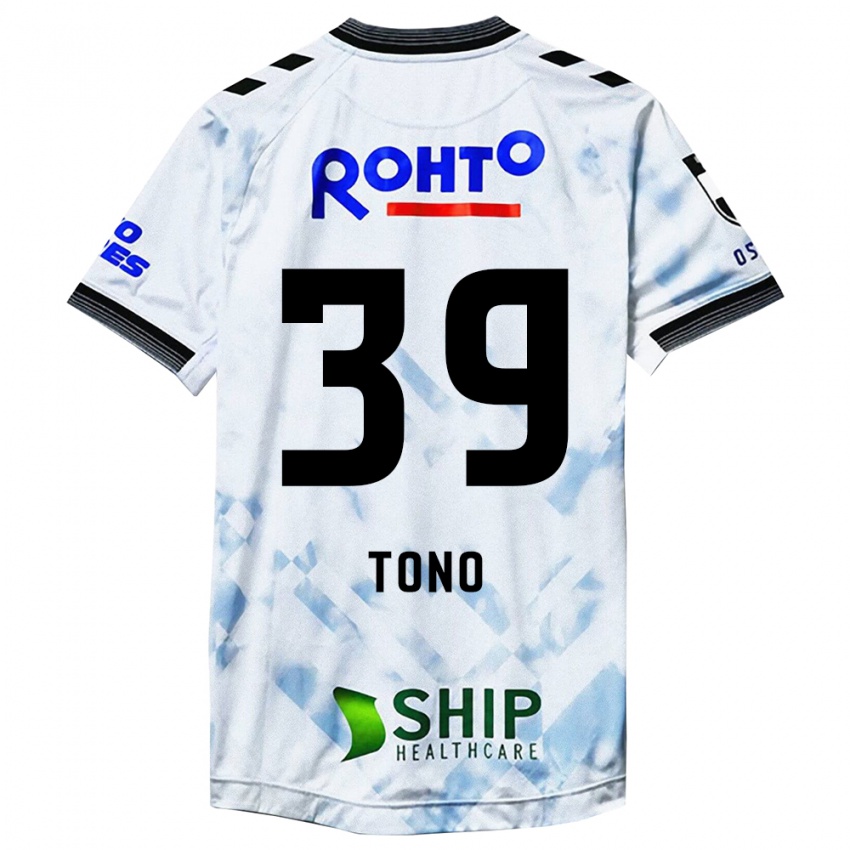 Niño Camiseta Taiki Tono #39 Blanco Negro 2ª Equipación 2024/25 La Camisa México