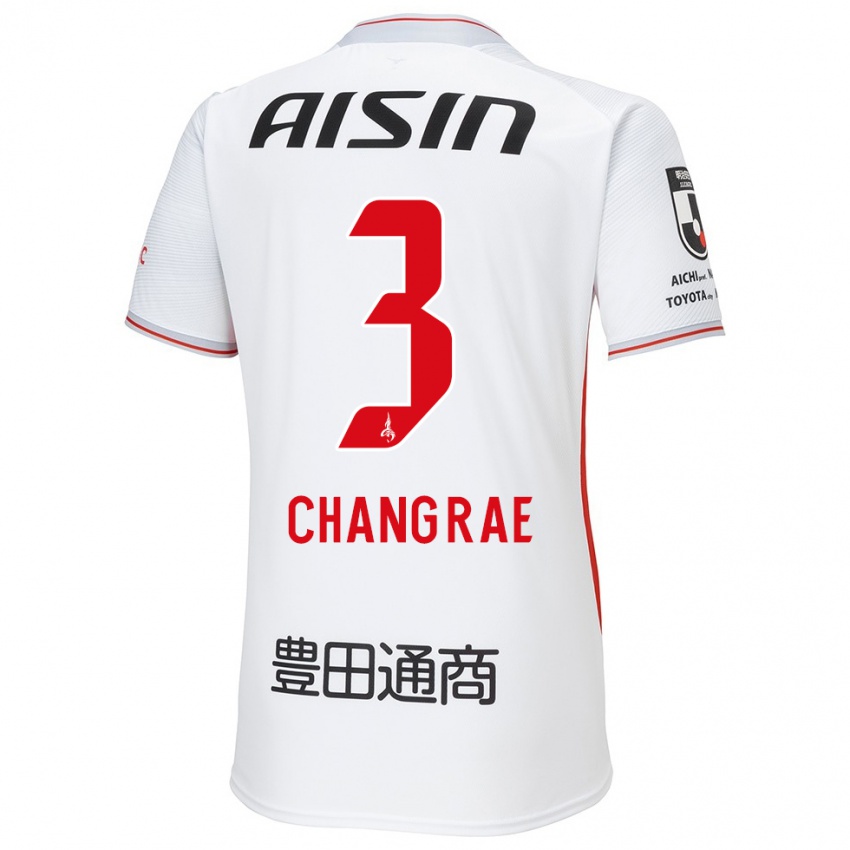 Niño Camiseta Chang-Rae Ha #3 Blanco Amarillo Rojo 2ª Equipación 2024/25 La Camisa México