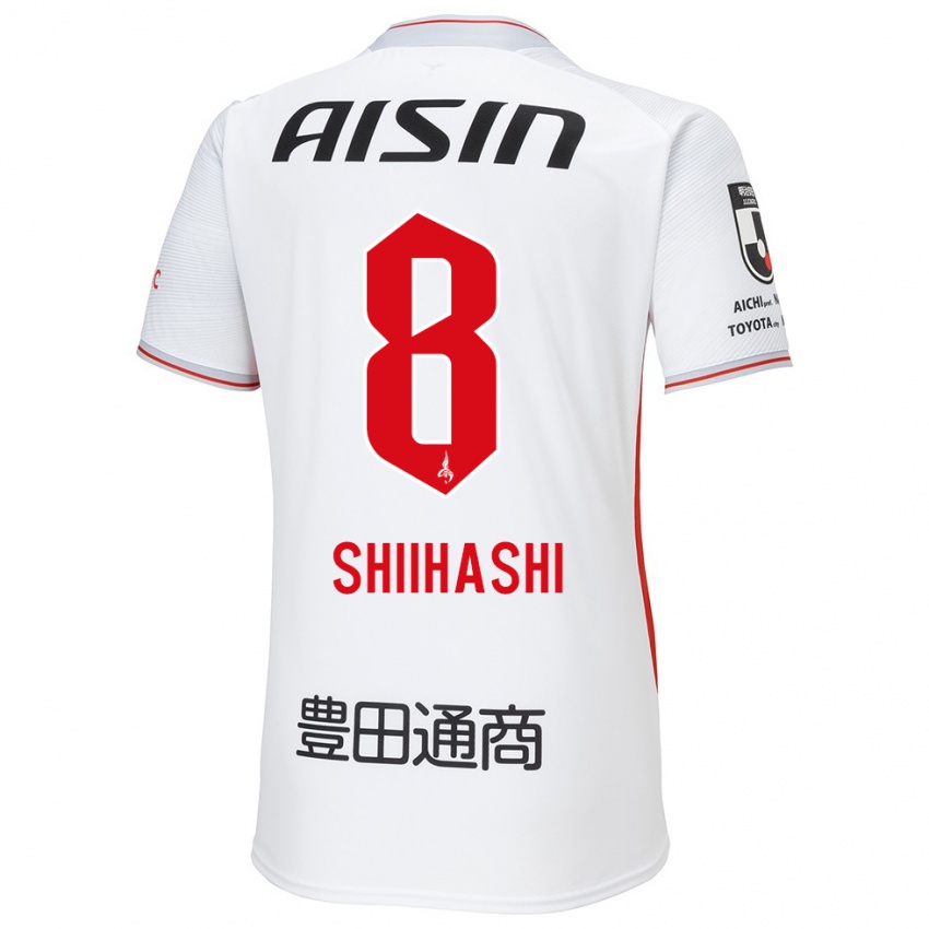 Niño Camiseta Keiya Shiihashi #8 Blanco Amarillo Rojo 2ª Equipación 2024/25 La Camisa México