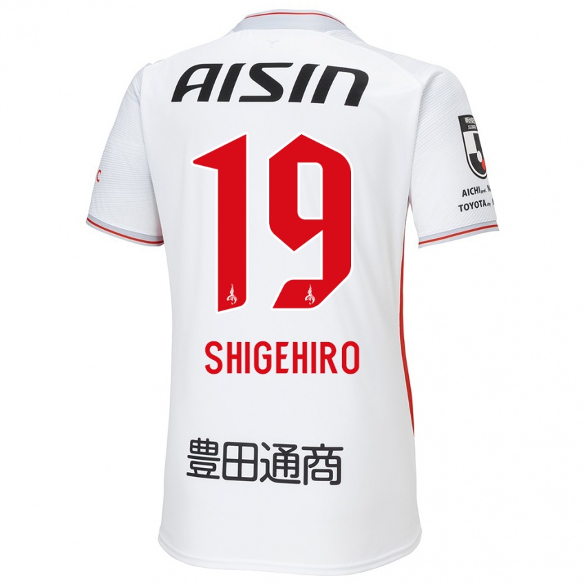 Niño Camiseta Takuya Shigehiro #19 Blanco Amarillo Rojo 2ª Equipación 2024/25 La Camisa México