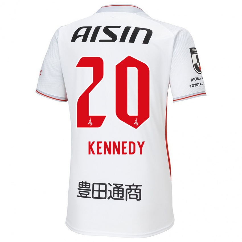 Niño Camiseta Kennedy Egbus Mikuni #20 Blanco Amarillo Rojo 2ª Equipación 2024/25 La Camisa México