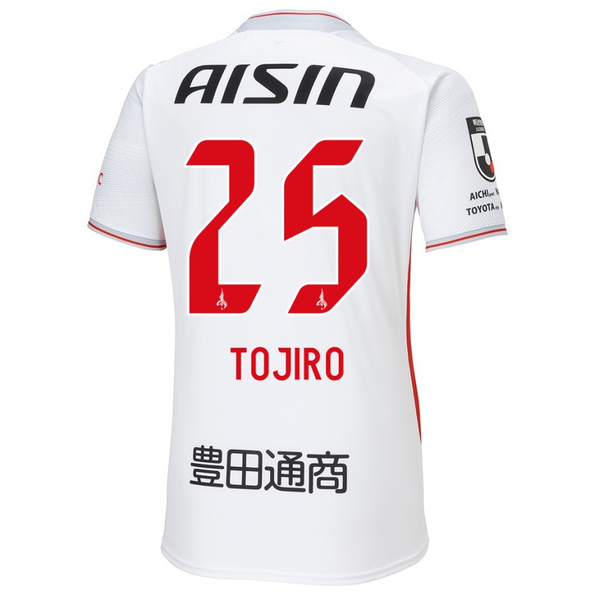 Niño Camiseta Tojiro Kubo #25 Blanco Amarillo Rojo 2ª Equipación 2024/25 La Camisa México