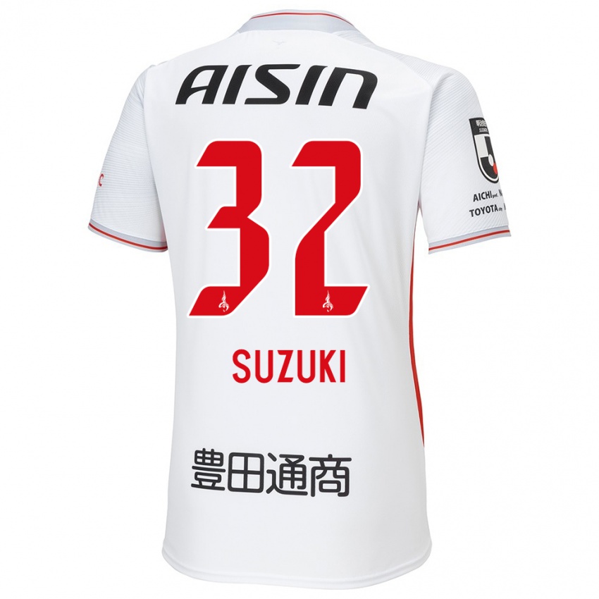 Niño Camiseta Haruto Suzuki #32 Blanco Amarillo Rojo 2ª Equipación 2024/25 La Camisa México