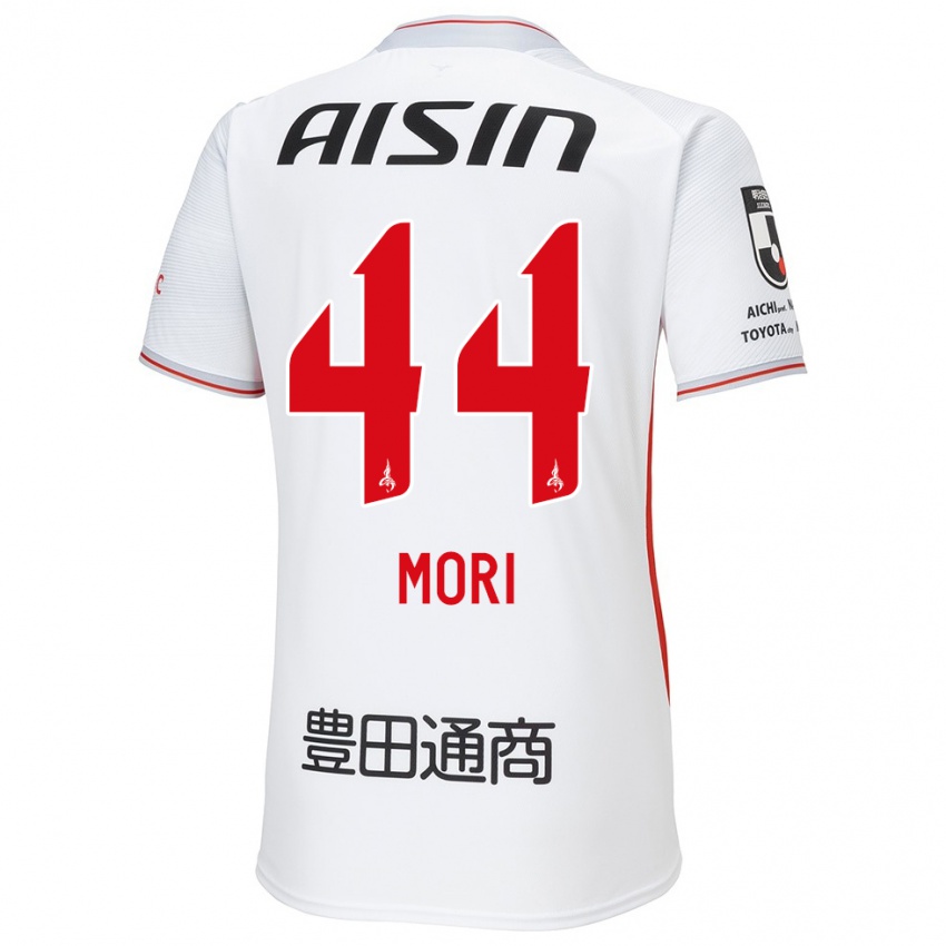 Niño Camiseta Soichiro Mori #44 Blanco Amarillo Rojo 2ª Equipación 2024/25 La Camisa México