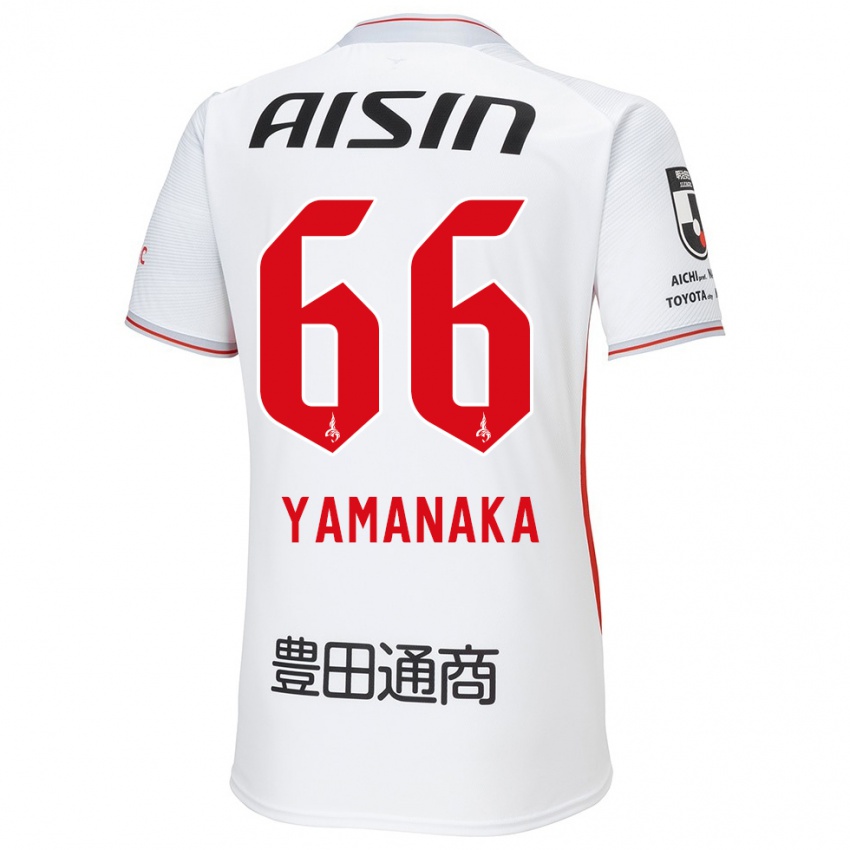 Niño Camiseta Ryosuke Yamanaka #66 Blanco Amarillo Rojo 2ª Equipación 2024/25 La Camisa México