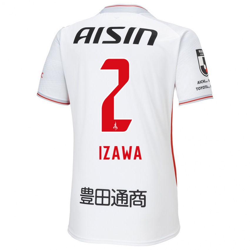 Niño Camiseta Shuto Izawa #2 Blanco Amarillo Rojo 2ª Equipación 2024/25 La Camisa México