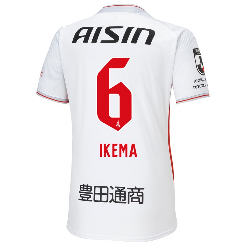 Niño Camiseta Kano Ikema #6 Blanco Amarillo Rojo 2ª Equipación 2024/25 La Camisa México