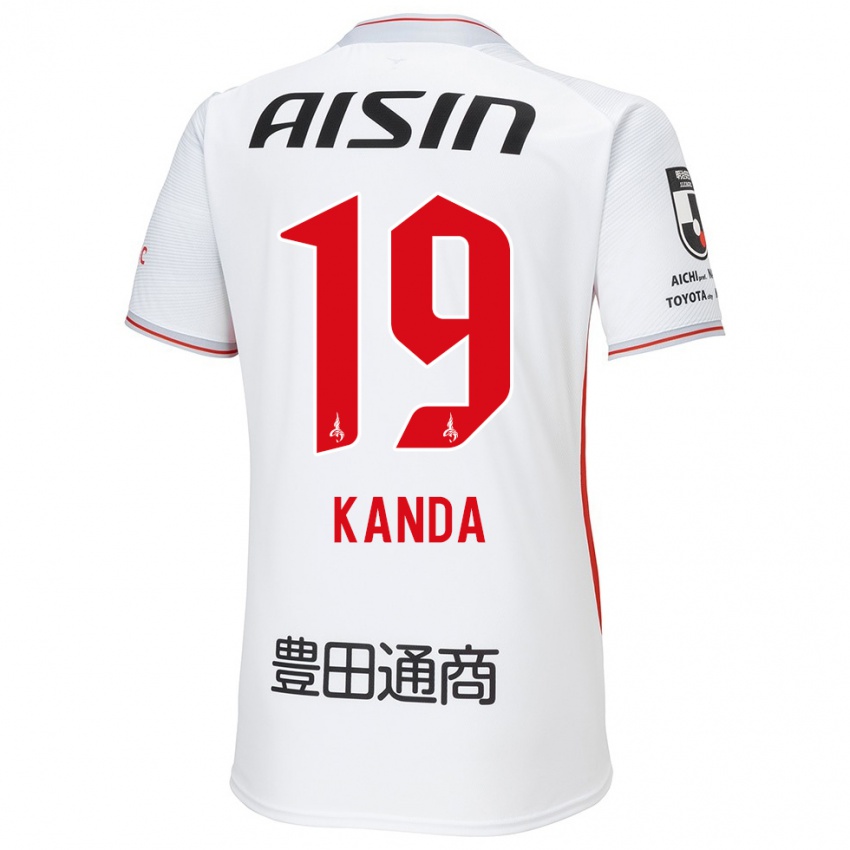 Niño Camiseta Ryu Kanda #19 Blanco Amarillo Rojo 2ª Equipación 2024/25 La Camisa México