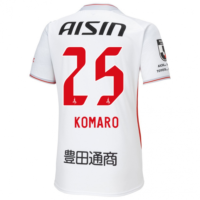 Niño Camiseta Shuta Komaro #25 Blanco Amarillo Rojo 2ª Equipación 2024/25 La Camisa México