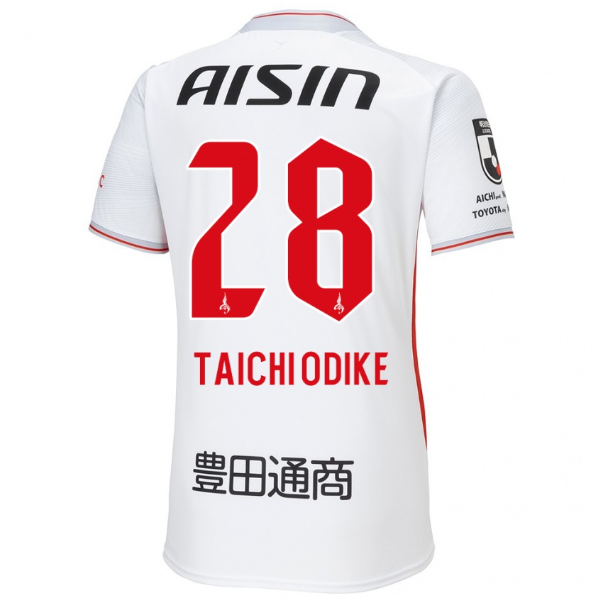 Niño Camiseta Chisom Taichi Odike #28 Blanco Amarillo Rojo 2ª Equipación 2024/25 La Camisa México