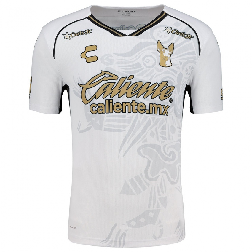 Niño Camiseta Angelina Hix #25 Blanco Negro 2ª Equipación 2024/25 La Camisa México