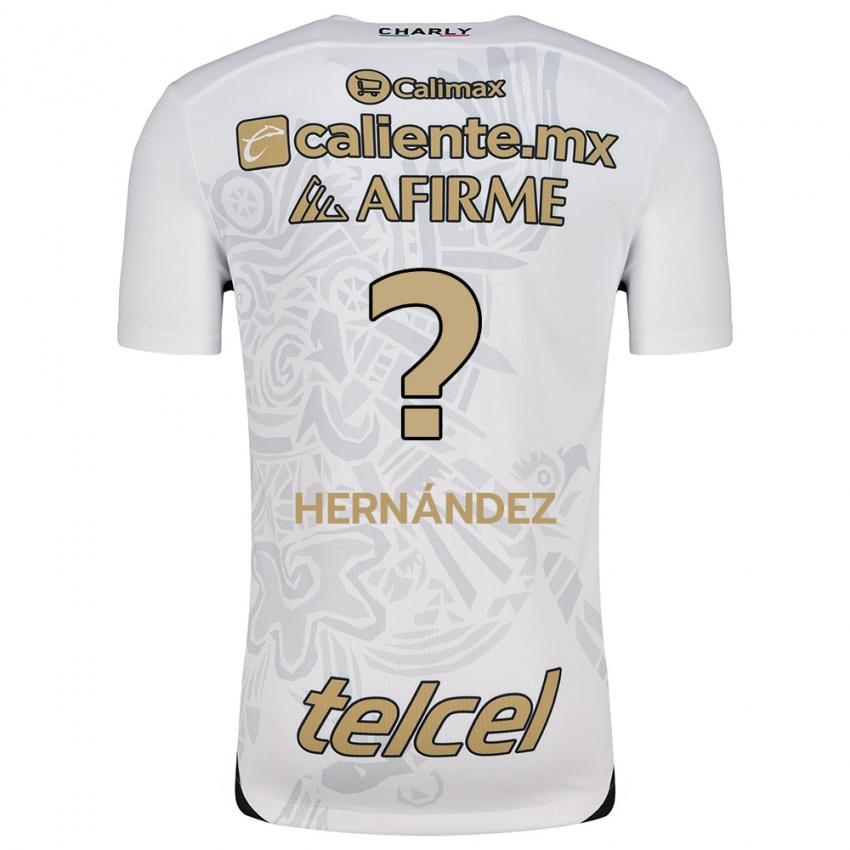 Niño Camiseta Betsiel Hernández #0 Blanco Negro 2ª Equipación 2024/25 La Camisa México