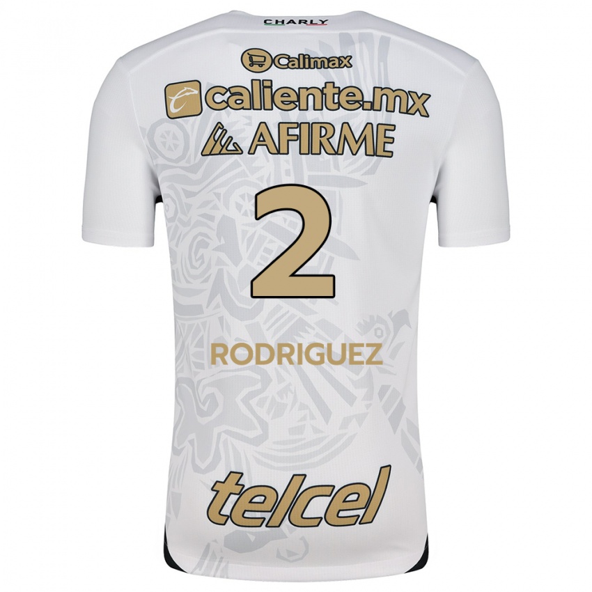 Niño Camiseta Antonio Rodríguez #2 Blanco Negro 2ª Equipación 2024/25 La Camisa México