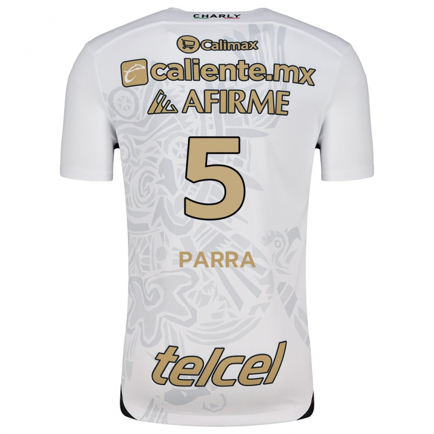 Niño Camiseta Rodrigo Parra #5 Blanco Negro 2ª Equipación 2024/25 La Camisa México