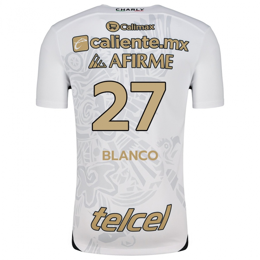 Niño Camiseta Domingo Blanco #27 Blanco Negro 2ª Equipación 2024/25 La Camisa México