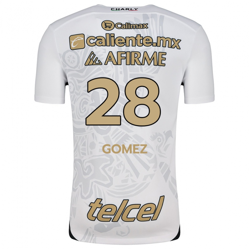 Niño Camiseta Alejandro Gómez #28 Blanco Negro 2ª Equipación 2024/25 La Camisa México