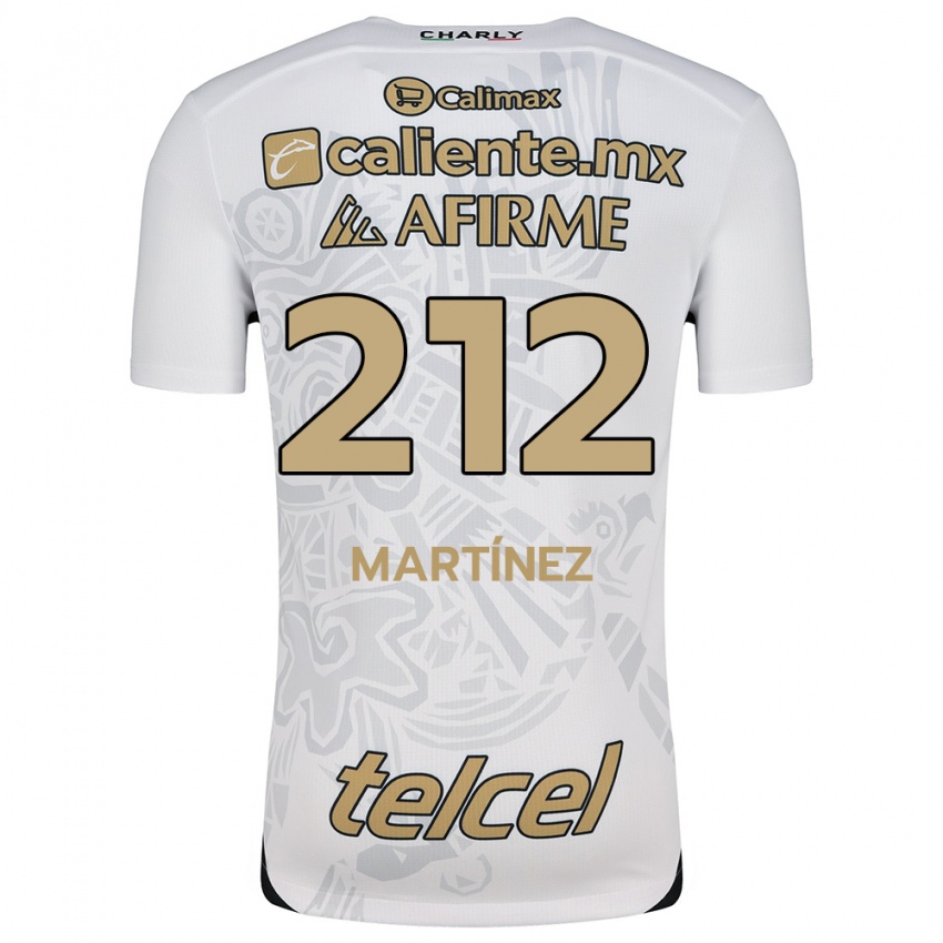 Niño Camiseta Juan Martínez #212 Blanco Negro 2ª Equipación 2024/25 La Camisa México