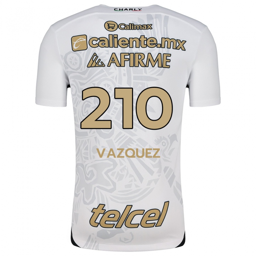 Niño Camiseta Daniel Vázquez #210 Blanco Negro 2ª Equipación 2024/25 La Camisa México