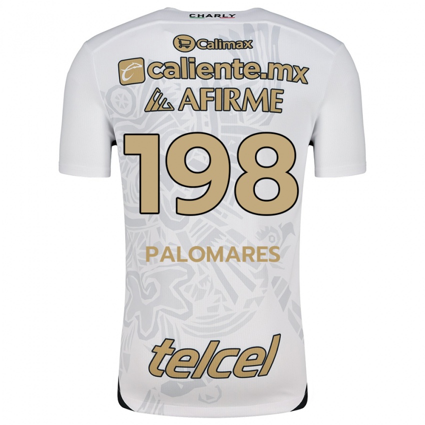 Niño Camiseta Ramón Palomares #198 Blanco Negro 2ª Equipación 2024/25 La Camisa México