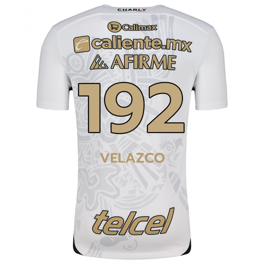 Niño Camiseta Emiliano Velazco #192 Blanco Negro 2ª Equipación 2024/25 La Camisa México