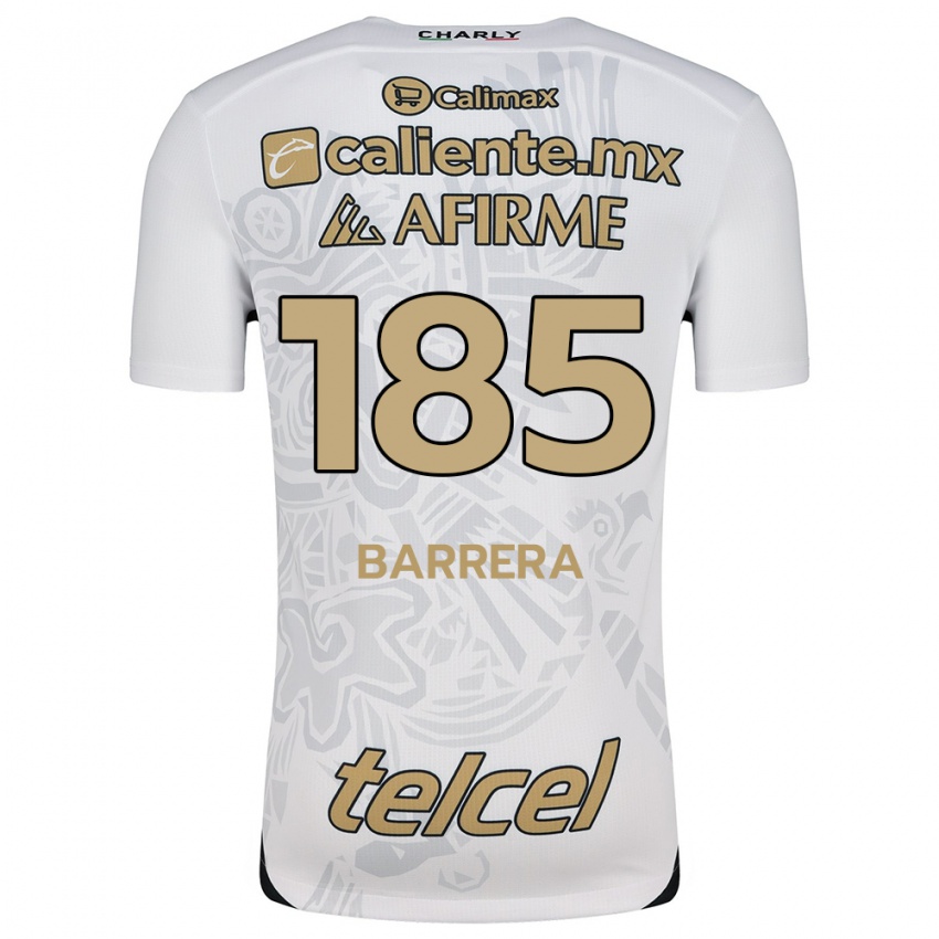 Niño Camiseta Geonathan Barrera #185 Blanco Negro 2ª Equipación 2024/25 La Camisa México