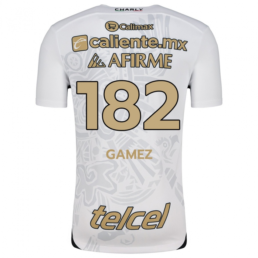 Niño Camiseta Mark Gamez #182 Blanco Negro 2ª Equipación 2024/25 La Camisa México